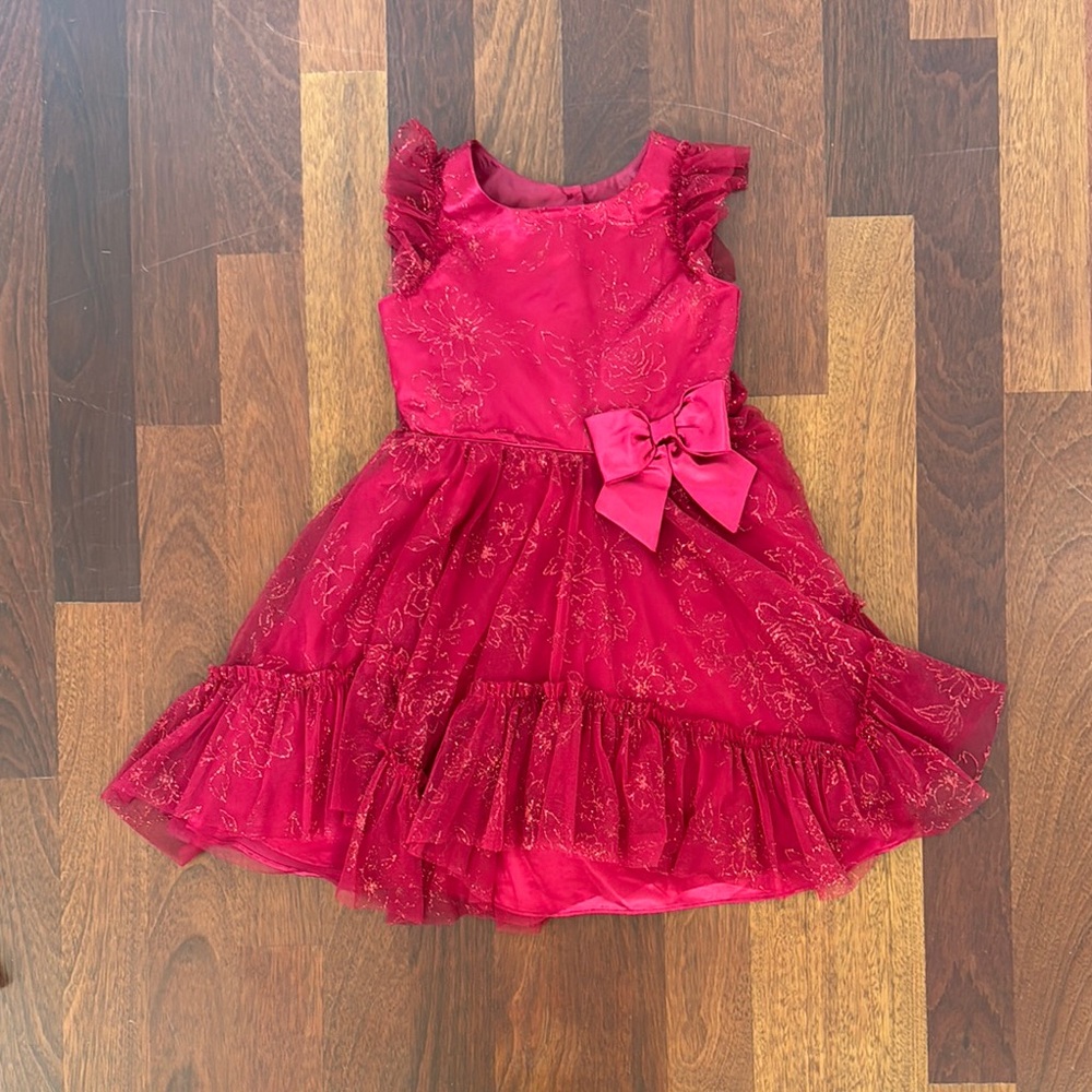 Jona Michelle Red Formal Kids Dress